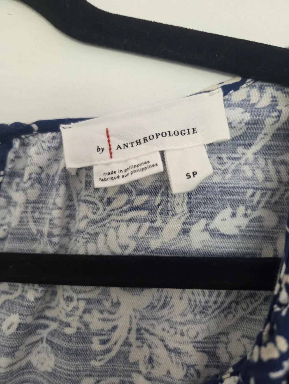 Anthropologie The Somerset Wide Leg Jumpsuit  Blue Floral - Picture 5 of 7